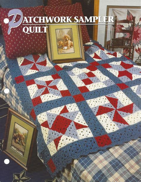 Patchwork Sampler Quilt Crochet Pattern Annie's Crochet - Etsy | Crochet quilt, Crochet quilt ...