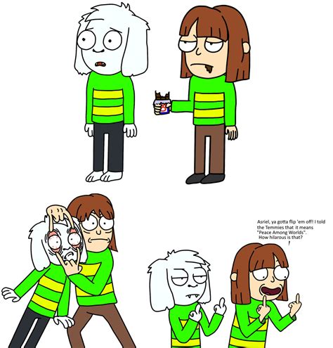 Chara and Asriel by aniamalman on DeviantArt