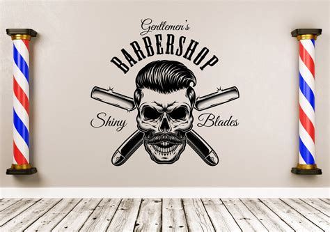 Barber Shop Wall Decal Barber Shop Wall Sticker Barber - Etsy