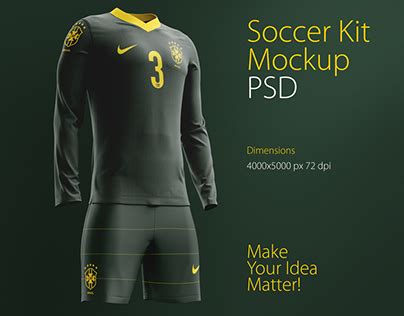 Soccer Kit Mockup PSD on Behance