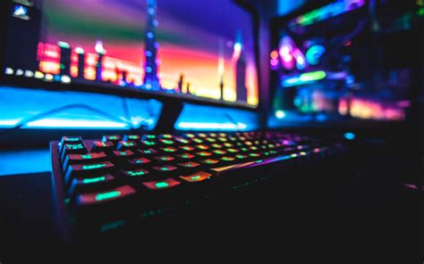 colorful, Neon, Computer, Keyboards, PC gaming hd wallpaper | Gaming wallpapers hd, Gaming ...