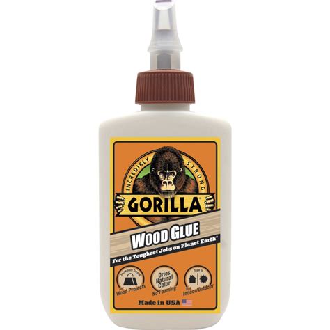 Gorilla Glue Gorilla Wood Glue - 4 oz - Wood, Project, Indoor, Outdoor ...