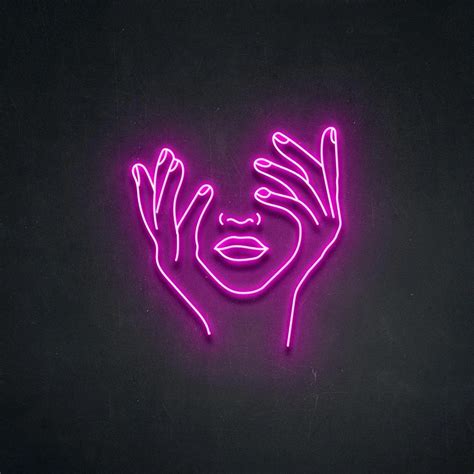 'Hold face' Neon Sign | Neon signs, Pink neon sign, Pink neon wallpaper