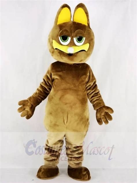 Fat Brown Cat Mascot Costumes Animal