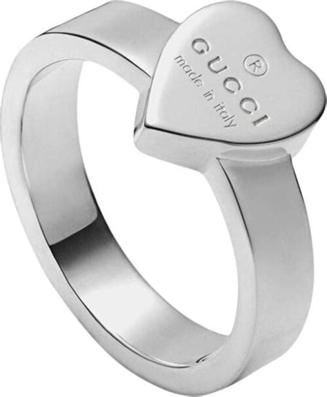 Gucci Heart ring with trademark - ShopStyle