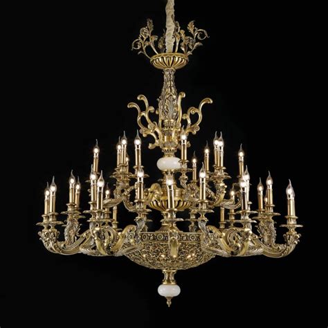 Elegant antique brass chandelier – MINGHIN LIGHTING