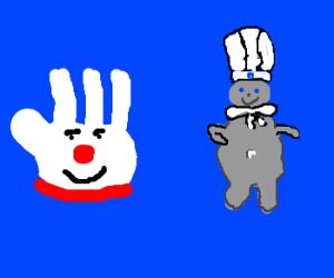 Hamburger Helper Glove & Doughboy - Drawception