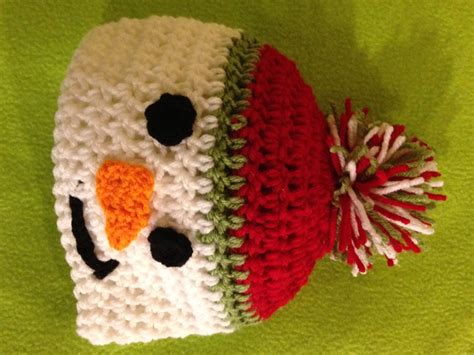 Crochet Snowman Hat | Etsy