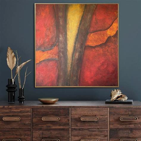 Large Abstract Red Paintings on Canvas Original Contemporary - Etsy