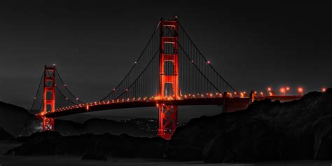 Golden Gate Bridge At Night Wallpapers - Wallpaper Cave