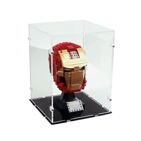 Acrylic Display Case For LEGO Iron Man Helmet | iDisplayit