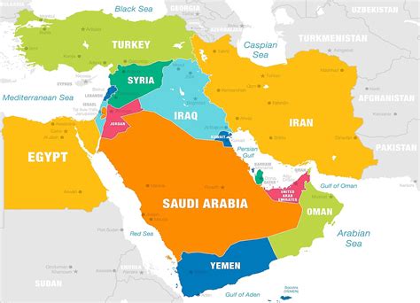 7+ Map of the middle eastern countries image HD – Wallpaper