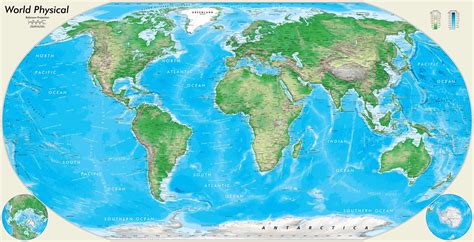 Robinson Projection World Map - Map Of Farmland Cave