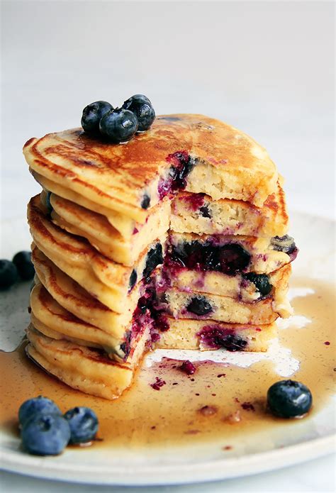 Fluffy Blueberry Pancakes Recipe » Little Vienna