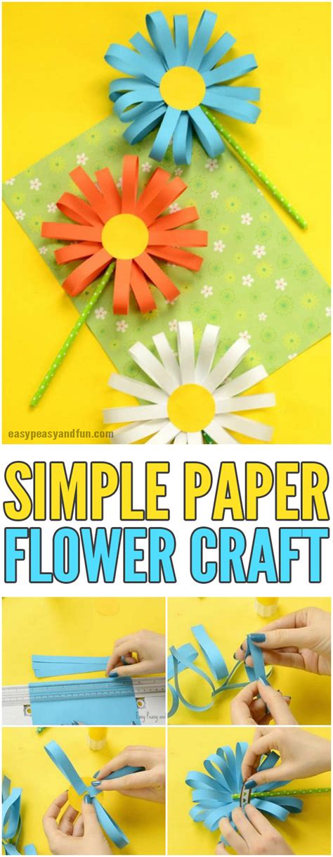 Paper Flower Craft - Easy Peasy and Fun