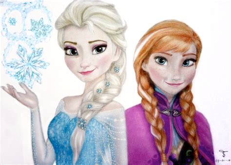 Elsa and Anna - Elsa and Anna Fan Art (36847607) - Fanpop