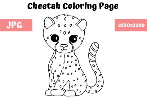 Cheetah Coloring Page Free Cheetah Coloring Page | The Best Porn Website