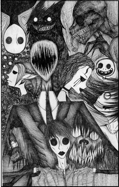 Creepypasta drawing Jeff The Killer, Scary Creepypasta, Creepypasta Proxy, Creepy Pasta Family ...