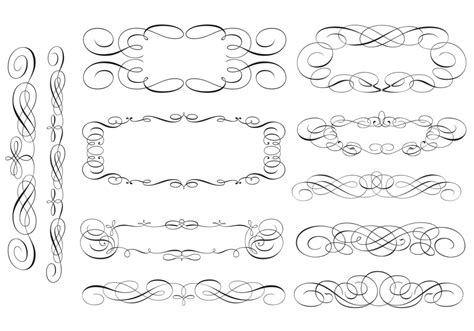 Scroll Border Vector at Vectorified.com | Collection of Scroll Border Vector free for personal use