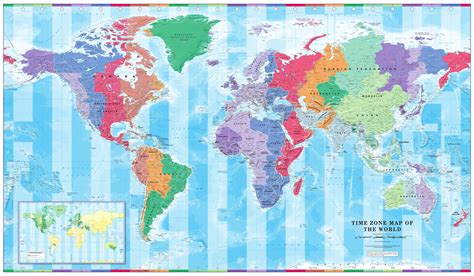 World Map Of Time Zones Printable