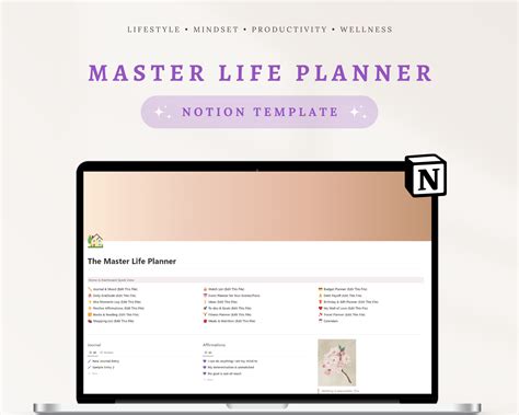 Life Planner for Notion, life planner - okgo.net