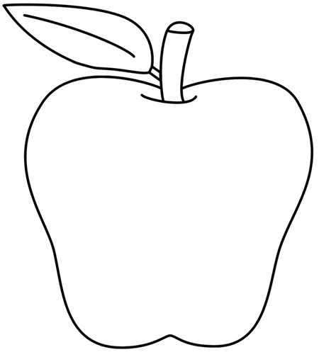 Free Printable Apple Coloring Pages For Kids