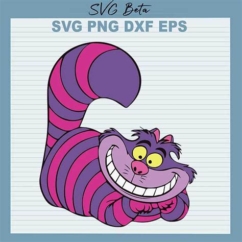 Cheshire Cat Wonderland SVG, Alice In The Wonderland SVG, Disney Cheshire Cat SVG, Cheshire SVG ...