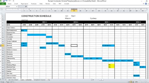 How to plan your project timeline with a Construction Schedule Template?