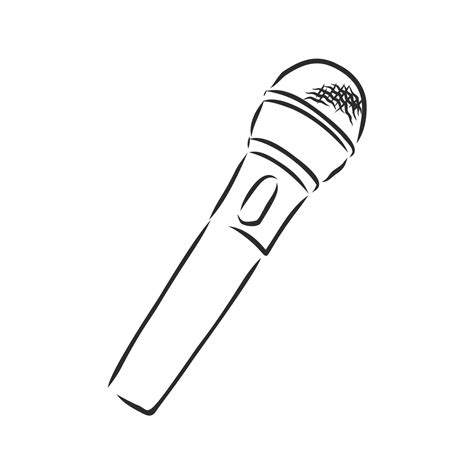 microphone vector sketch 8686589 Vector Art at Vecteezy