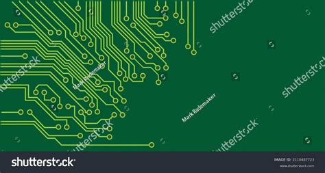 Circuit Board Electronic Motherboard Lines Dots Stock Vector (Royalty Free) 2110487723 ...