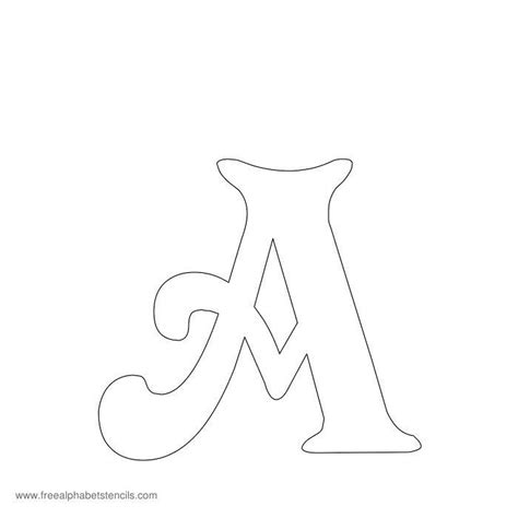 Spiral Decorative Victorian Alphabet Stencils | Free printable letter stencils, Free stencils ...