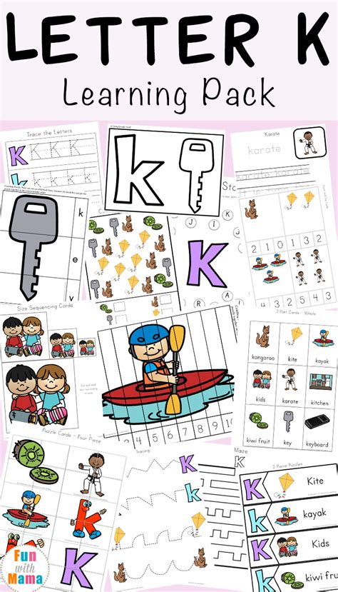 Letter K Worksheets - Fun with Mama