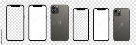 New iPhone 13, Pro Max, Mini Mock-up. Vector realistic iphone screen template. Vector ...