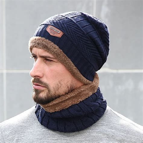 Aliexpress.com : Buy 2018 Warm Beanie Hat Men Women Knitted Autumn Winter Hats For Men Two ...