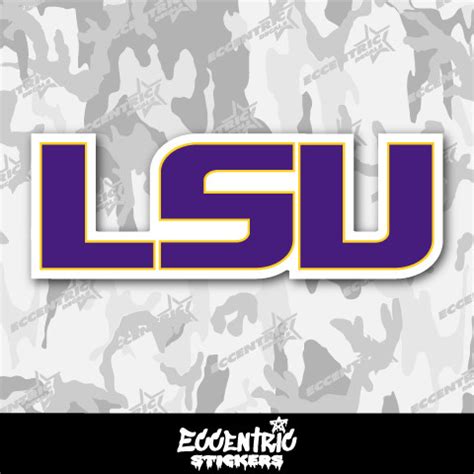 LSU Tigers Vinyl Sticker - Eccentric Stickers