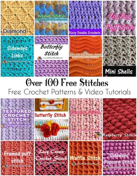 100 Crochet Stitch Symbols