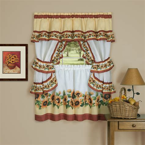 Sunflower Kitchen Curtains Swags – Curtains & Drapes 2023