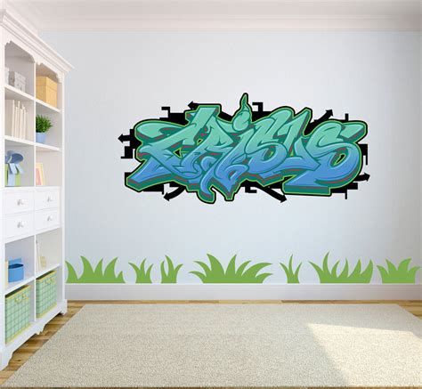 Custom made graffiti wall decal