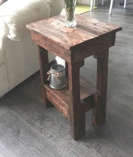 10 Pallet End Table DIY Plans & Ideas | Cut The Wood