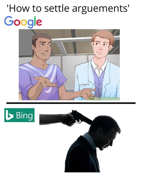 Bing vs Google Meme Better Version : r/memes