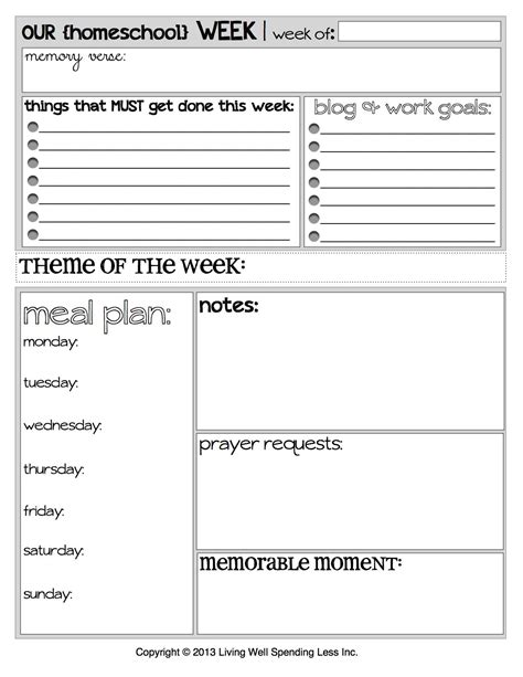 Homeschool Planner | Free Printables | Free Planner Download