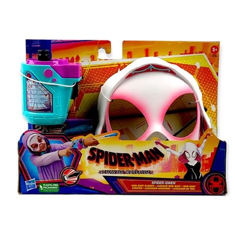 Spider-Man Marvel Across The Spider-Verse Spider-Gwen Web-Shot Slinger Mask And Blaster Set Web ...