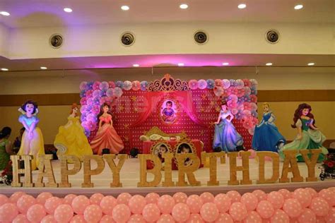 A Gorgeous Disney Princess Theme Decoration for your Baby girl’s birthday, Welcome Baby Party ...