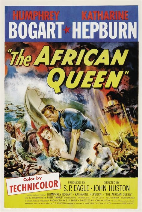 Vintage the African Queen Movie Poster Print | Etsy UK