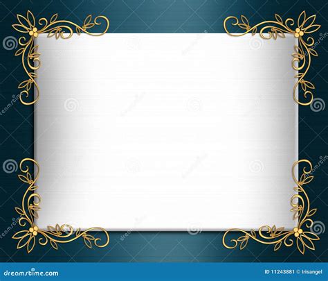 Wedding Invitation Border Elegant Satin Stock Illustration - Illustration of background ...