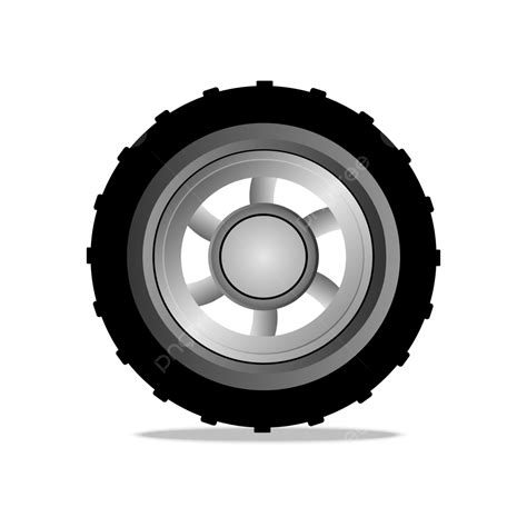 Tires Wheel Vector PNG Images, Car Wheels With Cartoon Vector Tires, Wheels, Cartoon, 3d PNG ...