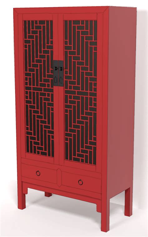 Latticework on a Chinese Cabinet Door - FineWoodworking