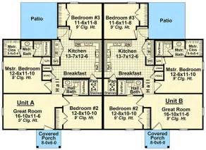 Beautiful 3 Bedroom Duplex in Many Sizes - 51114MM | Architectural Designs - House Plans