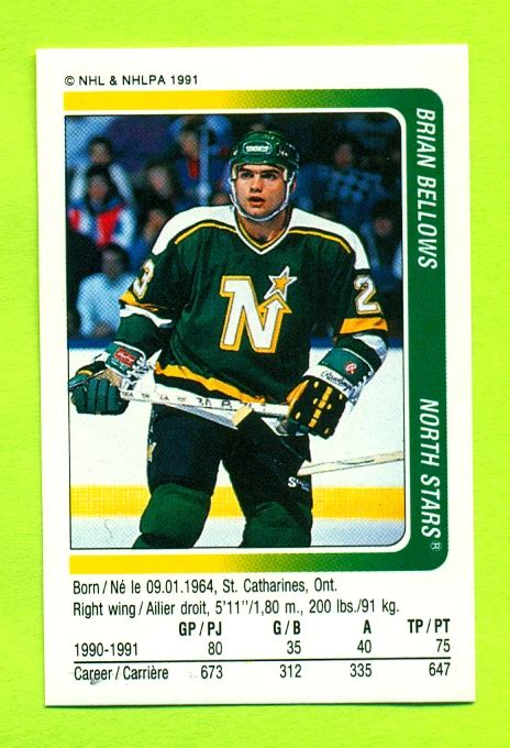 1991 PANINI #108-Brian Bellows - NHL Hockey Stickers