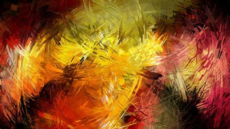 Yellow, red, and black abstract painting wallpaper HD wallpaper | Wallpaper Flare